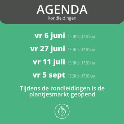 Agenda Rondleidingen25